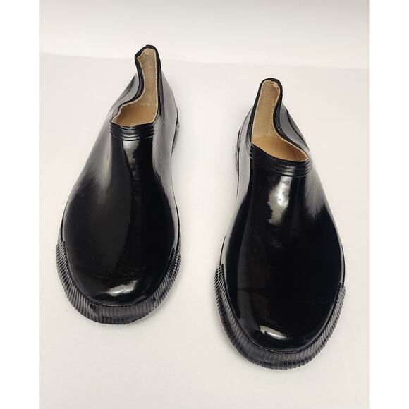 J-work Classic Women's Black Rubber Rain Shoes Size 44/ US 10 - Picture 3 of 7